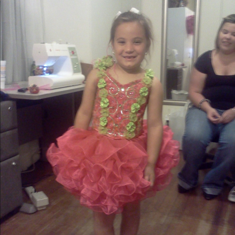 Custom hand made pageant dress